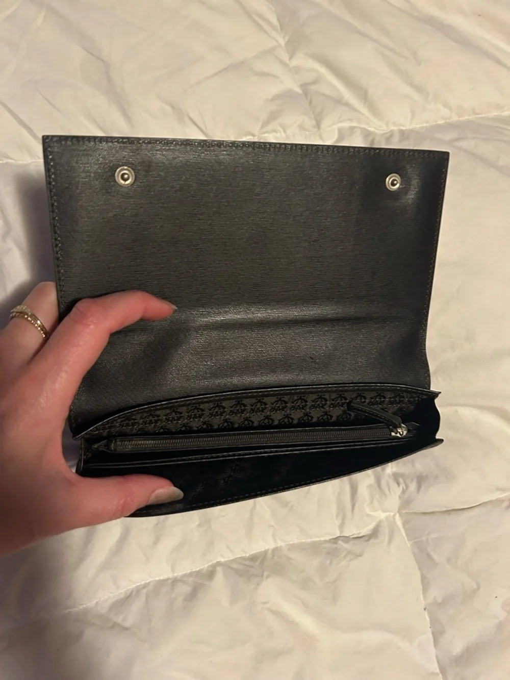 Dunhill Black Leather Long Men's Wallet